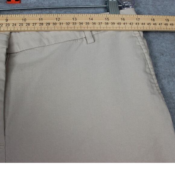 J. Jill Womens Wearever Collection Refined Woven Trousers Size Large 14 Khaki - Picture 2 of 7